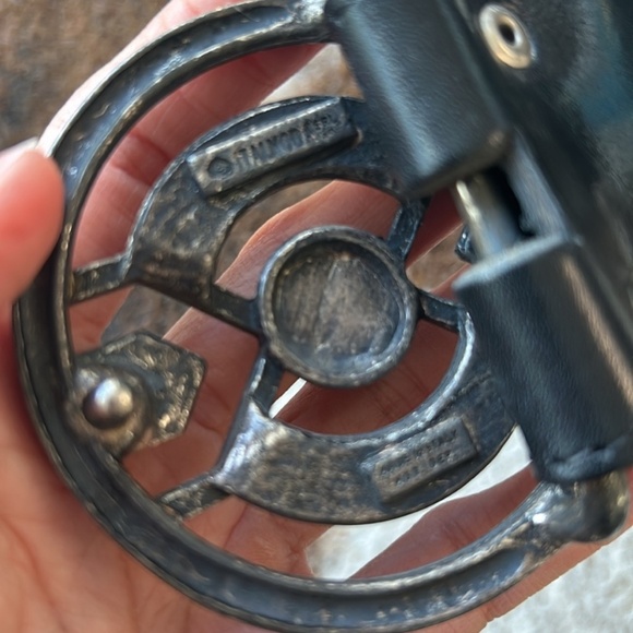 Italmoda leather belt size 90cm Real leather Inside of the metal part is elephan main image 5